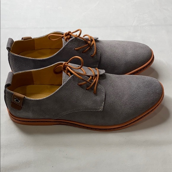 DADAWEN MENS SUEDE CLASSIC OXFORDS - Picture 2 of 7